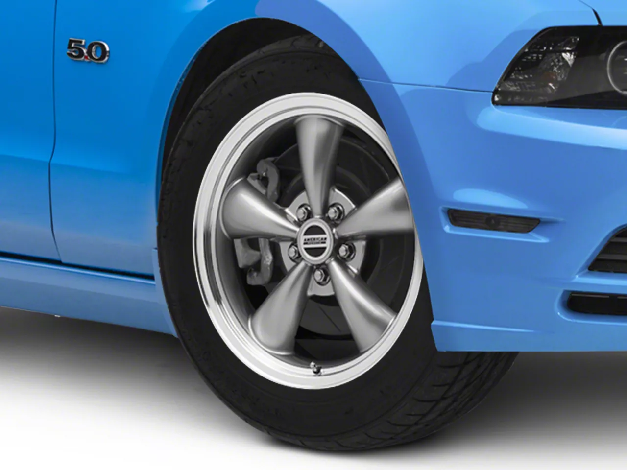 Mustang Bullitt Anthracite Wheel; 18x8 (10-14 Mustang GT w/o Performance  Pack