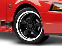 Bullitt Deep Dish Matte Black Wheel; 18x9 (99-04 Mustang)