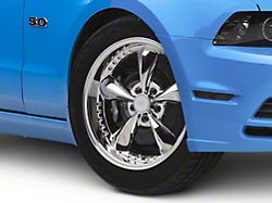 Bullitt Motorsport Chrome Wheel; 18x9 (10-14 Mustang GT w/o Performance Pack, V6)