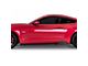 Centa Pro Style Rocker Panel Winglets Set; Matte Black Vinyl (15-23 Mustang GT, EcoBoost, V6)