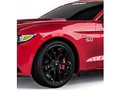 Centa Style Rocker Panel Winglets; Matte Black Vinyl (15-23 Mustang GT, EcoBoost, V6)