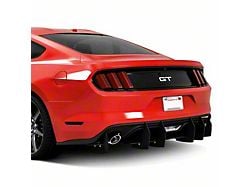 Centa VR2 Rear Diffuser; Gloss Black Vinyl (15-17 Mustang GT Premium, EcoBoost Premium)