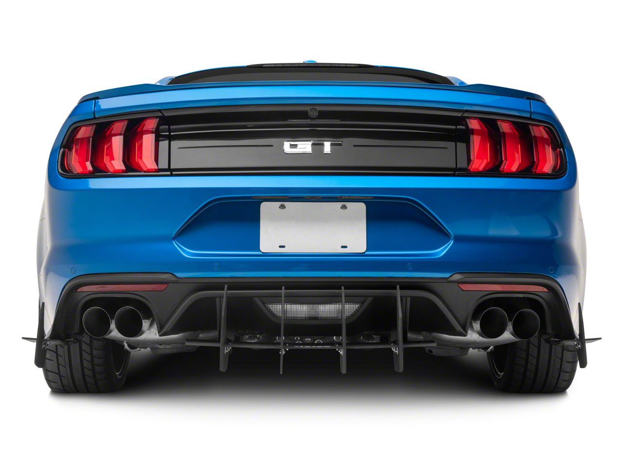 Mustang Centa VR2 Rear Diffuser; Matte Black (18-23 Mustang GT; 19-23 ...