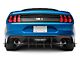 Centa VR2 Rear Diffuser; Matte Black Vinyl (18-23 Mustang GT; 19-23 Mustang EcoBoost w/ Active Exhaust)