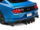 Centa VR2 Rear Diffuser; Matte Black Vinyl (18-23 Mustang GT; 19-23 Mustang EcoBoost w/ Active Exhaust)