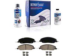 Ceramic Brake Pads with Brake Cleaner and Fluid; Front Pair (05-10 Mustang GT, V6)