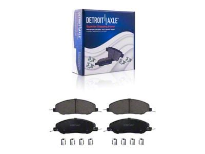 Ceramic Brake Pads; Front Pair (05-10 Mustang GT, V6)