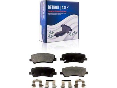 Ceramic Brake Pads; Rear Pair (15-23 Mustang EcoBoost w/o Performance Pack, V6)