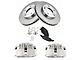 Ceramic Brake Rotor, Pad and Caliper Kit; Front (99-02 Mustang GT, V6)