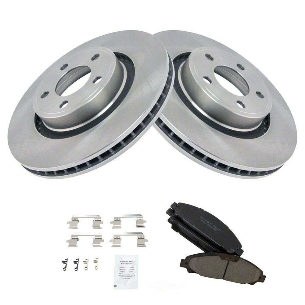 Mustang Ceramic Brake Rotor and Pad Kit; Front (15-17 Mustang EcoBoost ...