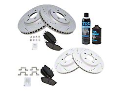 Ceramic Performance Brake Rotor, Pad, Brake Fluid and Cleaner Kit; Front and Rear (05-10 Mustang GT; 11-14 Mustang V6)