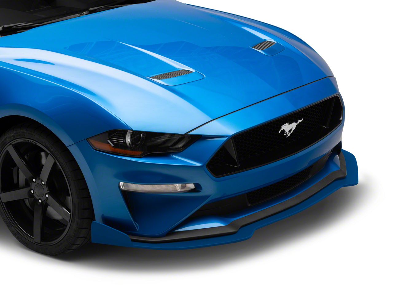 Mustang Chin Spoiler; Unpainted (18-23 Mustang GT w/o Performance Pack ...