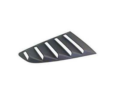 Classic Quarter Window Louvers; Unpainted (15-23 Mustang Fastback)