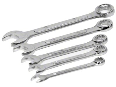 Combination Metric Wrench Set; 5-Piece Set