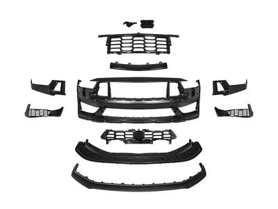 Dark Horse Style Conversion Front Bumper; Unpainted (24-25 Mustang GT, EcoBoost)