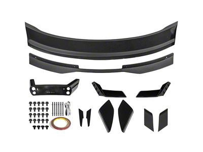 Dark Horse Style Rear Spoiler; Carbon Fiber (24-25 Mustang Fastback)