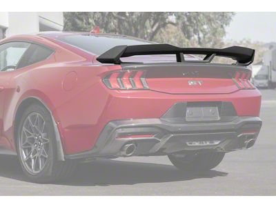 Dark Horse Style Rear Spoiler; Matte Black (24-25 Mustang Fastback)