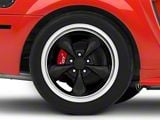 Deep Dish Bullitt Gloss Black Wheel; Rear Only; 18x10; 24mm Offset (99-04 Mustang)