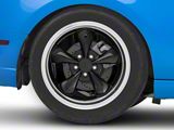 Deep Dish Bullitt Gloss Black Wheel; Rear Only; 19x10; 48mm Offset (10-14 Mustang GT w/o Performance Pack, V6)