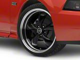 Deep Dish Bullitt Gloss Black Wheel; 19x8.5; 30mm Offset (99-04 Mustang)