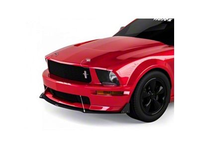 DR Style Front Bumper Lip Splitter; Satin Black Ice Vinyl (05-09 Mustang GT, V6)