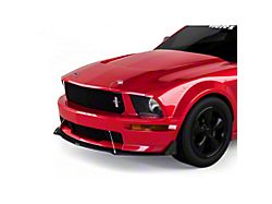 DR Style Front Bumper Lip Splitter; Satin Black Vinyl (05-09 Mustang GT, V6)