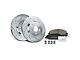 Drilled and Slotted Brake Rotor and Pad Kit; Front (05-10 Mustang GT; 11-14 Mustang V6)