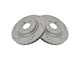 Drilled and Slotted Rotors; Front Pair (11-14 Mustang GT w/o Performance Pack, V6)