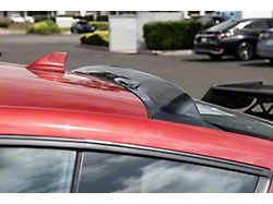 Ducktail Roof Spoiler; Tinted Black (24-25 Mustang Fastback)