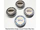Engine Cap Covers with Ford Oval Logo; Brushed Black (15-17 Mustang GT, EcoBoost, V6)