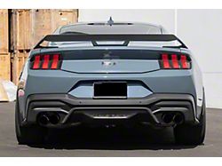 EOS Performance Track Style Rear Spoiler Gurney Flap; Matte Black (24-25 Mustang GT w/ Performance Pack Spoiler)