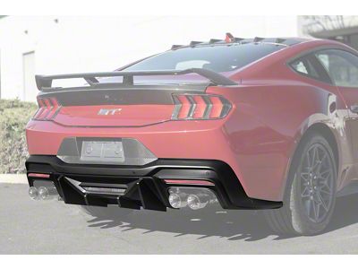 EOS Performance Version 3 Package Rear Diffuser; Matte Black (24-25 Mustang)