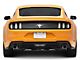 Euro Style Tail Lights; Gloss Black Housing; Clear Lens (15-23 Mustang)