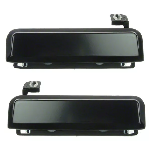 Mustang Exterior Door Handles; Front; Black (79-93 Mustang) - Free Shipping