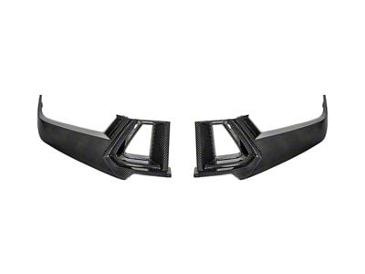 Factory Style Upper and Lower Grille Inserts; Carbon Fiber (24-25 Mustang Dark Horse)