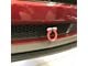 Feather Lite Tow Hook with Red D-Ring; Front Center Mount (18-23 Mustang GT; 15-20 Mustang GT350)