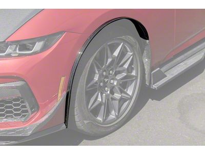 Fender Flares; Front; Carbon Fiber (24-25 Mustang)