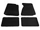 Carpet Front and Rear Floor Mats; Black (94-04 Mustang)