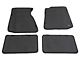 Carpet Front and Rear Floor Mats; Black (94-04 Mustang)