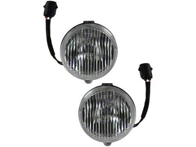 Fog Lights; Clear (87-93 Mustang)