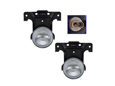 Fog Lights; Clear (94-95 Mustang)