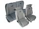 Front Bucket and Rear Bench Seat Upholstery Kit; Leather with Matching Vinyl Trim (94-96 Mustang GT Coupe)