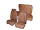 Front Bucket and Rear Bench Seat Upholstery Kit; Medium Opal Leather (99-04 Mustang GT Coupe)