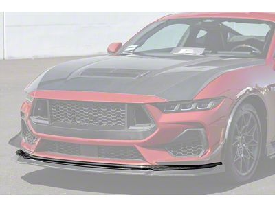 Front Chin Splitter; Carbon Fiber (24-25 Mustang, Excluding Dark Horse w/ Handling Pack)