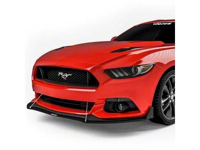 Front Chin Splitter; Satin Black Ice Vinyl (15-17 Mustang GT, EcoBoost, V6)