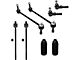 Front Inner and Outer Tie Rods with Front Sway Bar Links (05-10 Mustang GT, V6)