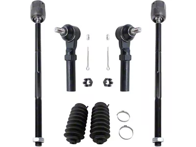 Front Inner and Outer Tie Rods with Tie Rod Boots (94-04 Mustang)