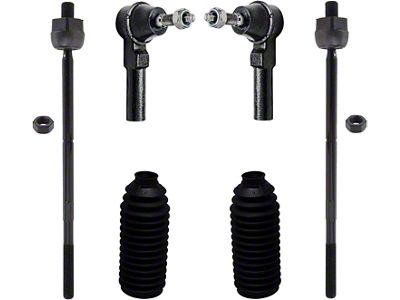 Front Inner and Outer Tie Rods with Tie Rod Boots (05-10 Mustang)