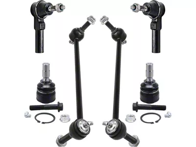 Front Lower Ball Joints, Outer Tie Rods and Sway Bar Links Kit (05-08/02/09 Mustang GT, V6)