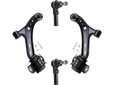 Front Lower Control Arms with Outer Tie Rods (05-09 Mustang GT, V6)